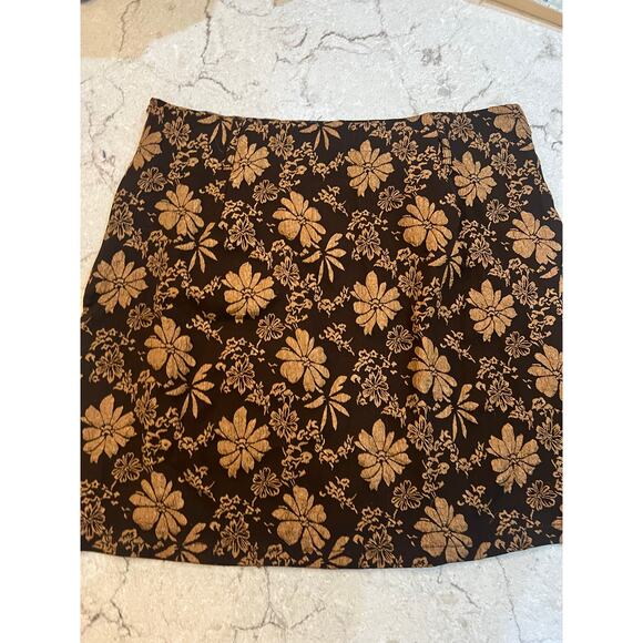 Shein Dresses & Skirts - Floral Satin Mini Skirt – Size XL